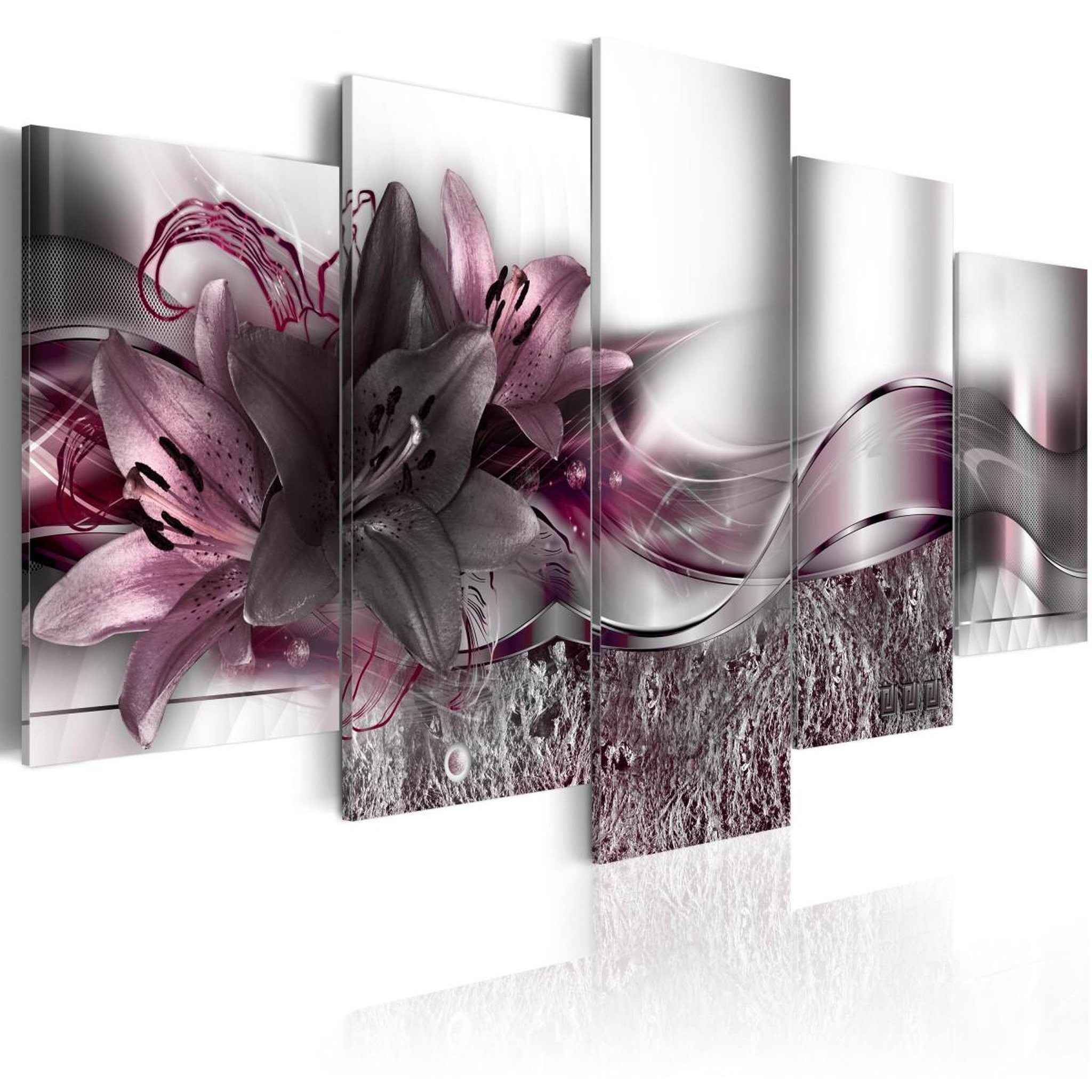 Voir la diapositive 1 : Paris Prix Tableau imprimé  ruban pourpre