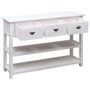 Voir la diapositive 5 : VIDAXL Buffet Antique Blanc 115x30x76 cm Bois