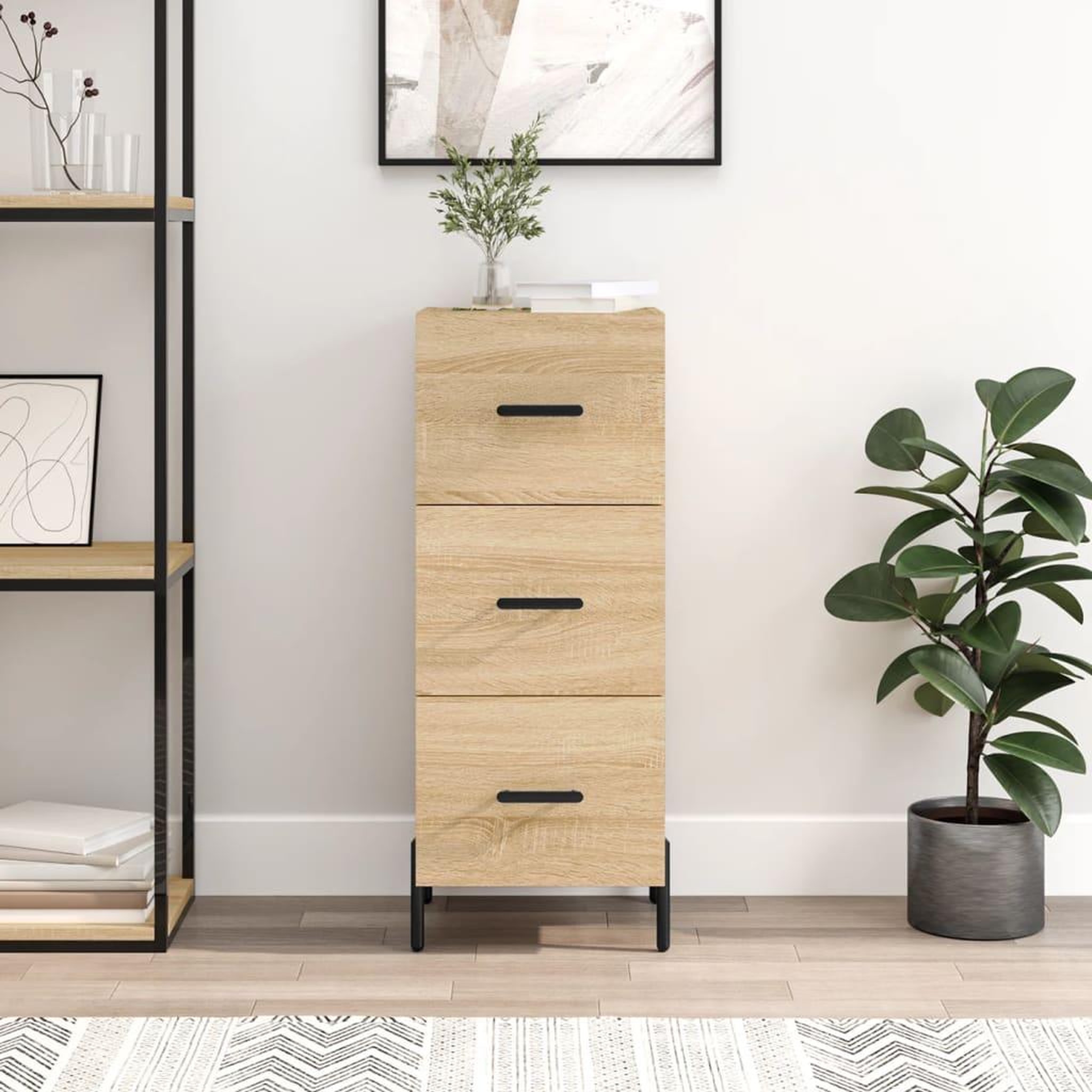 Voir la diapositive 1 : VIDAXL Buffet Chene sonoma 34,5x34x90 cm Bois d'ingenierie