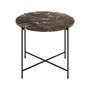 Voir la diapositive 3 : LISA DESIGN Ezaro - table basse ronde - 52 cm - plateau en marbre - pieds en acier