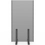 Voir la diapositive 4 : ID MARKET Paravent extérieur ajouré claustra décoratif 80 x 150 cm persiennes horizontales métal gris anthracite