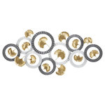 Paris Prix Décoration Murale en Métal  Arty  126cm Multicolore