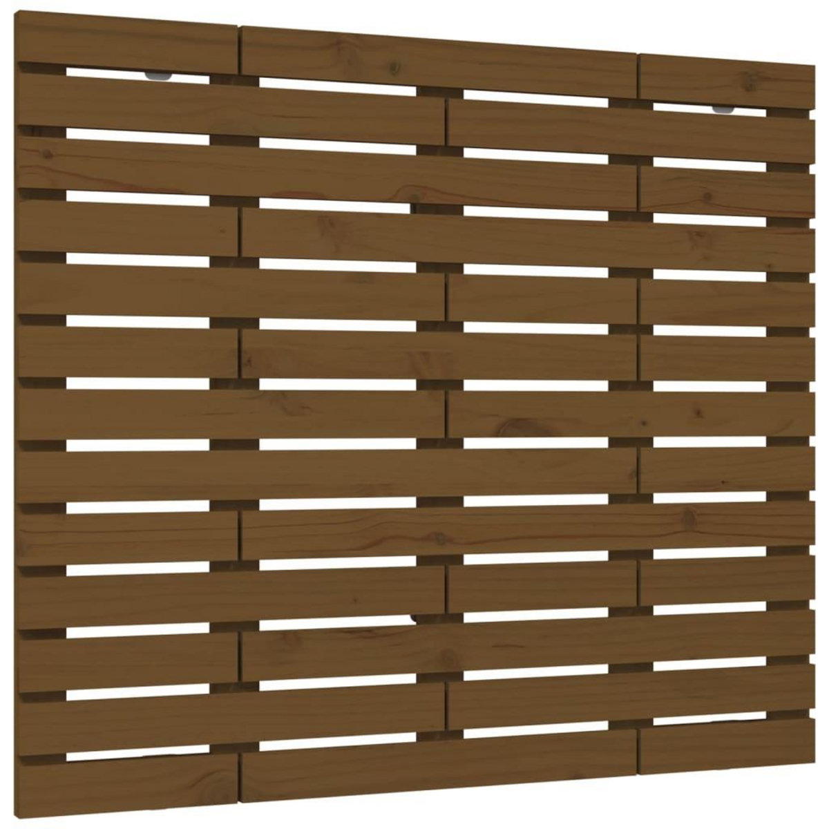VIDAXL Tete de lit murale Marron miel 96x3x91,5 cm Bois massif de pin
