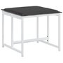 Voir la diapositive 5 : VIDAXL Tabourets de jardin avec coussins 4pcs blanc acier et textilene