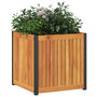 Voir la diapositive 3 : VIDAXL Jardiniere 45x45x44 cm bois massif d'acacia et acier