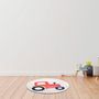 Voir la diapositive 2 : FUTURE HOME Tapis enfant Tracteur rond en coton tufté 80x80cm