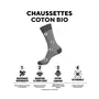 CRAZY SOCKS Lot de 10 Chaussettes de ville homme en coton Bio