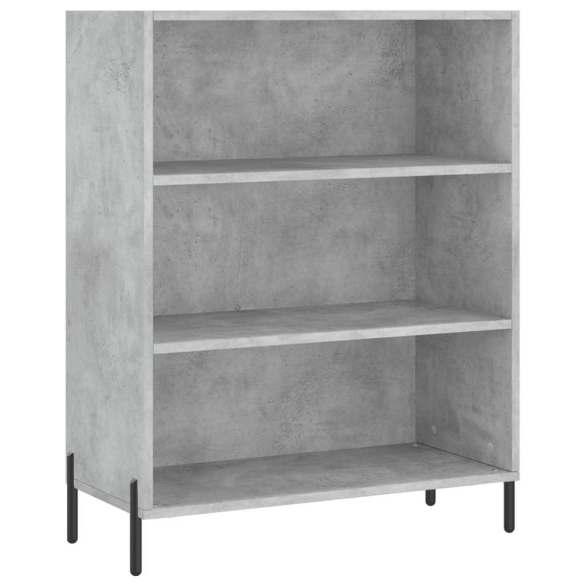 VIDAXL Buffet gris beton 69,5x32,5x180 cm bois d'ingenierie