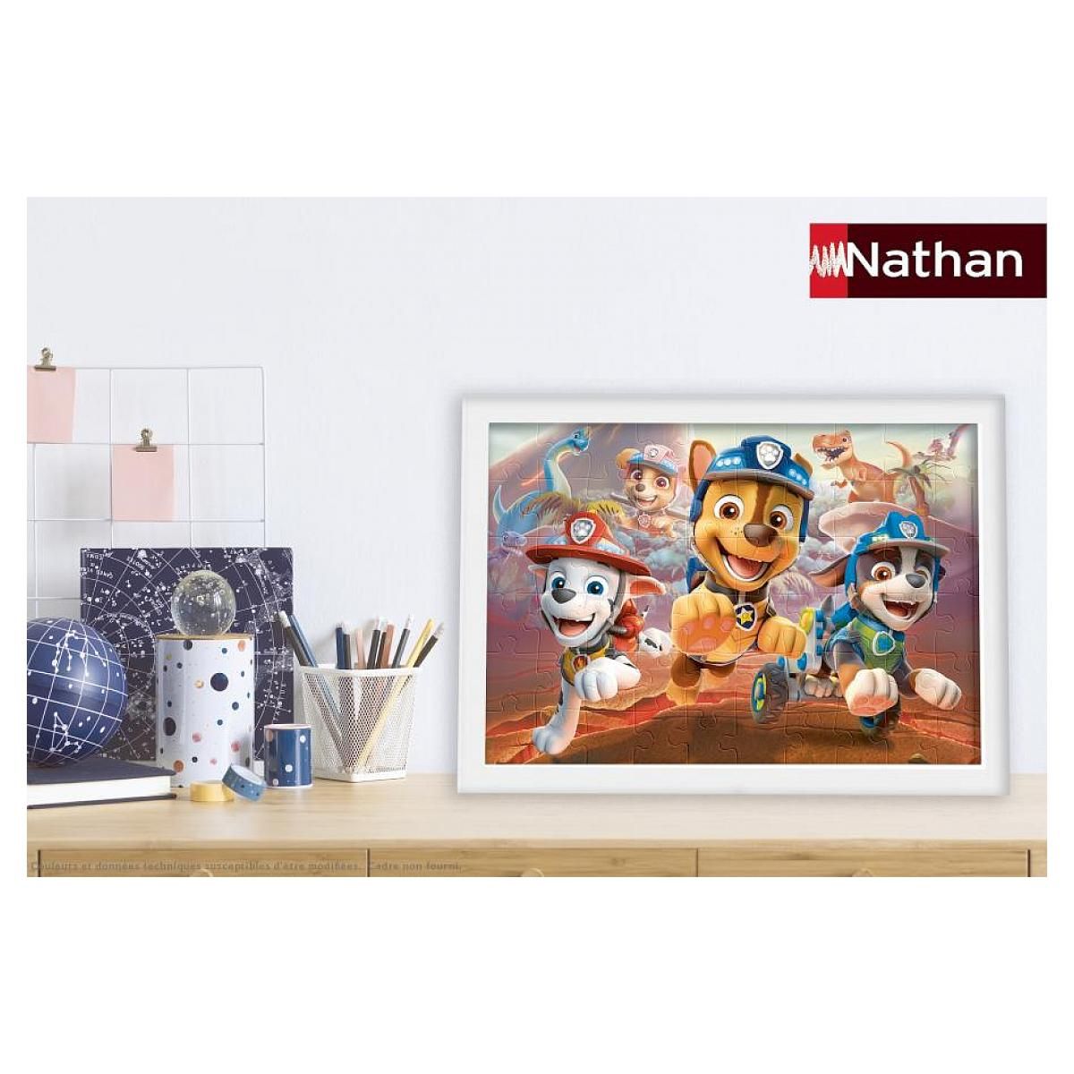 Nathan Puzzle 60 p - la Pat'Patrouille a la rescousse des dinosaures