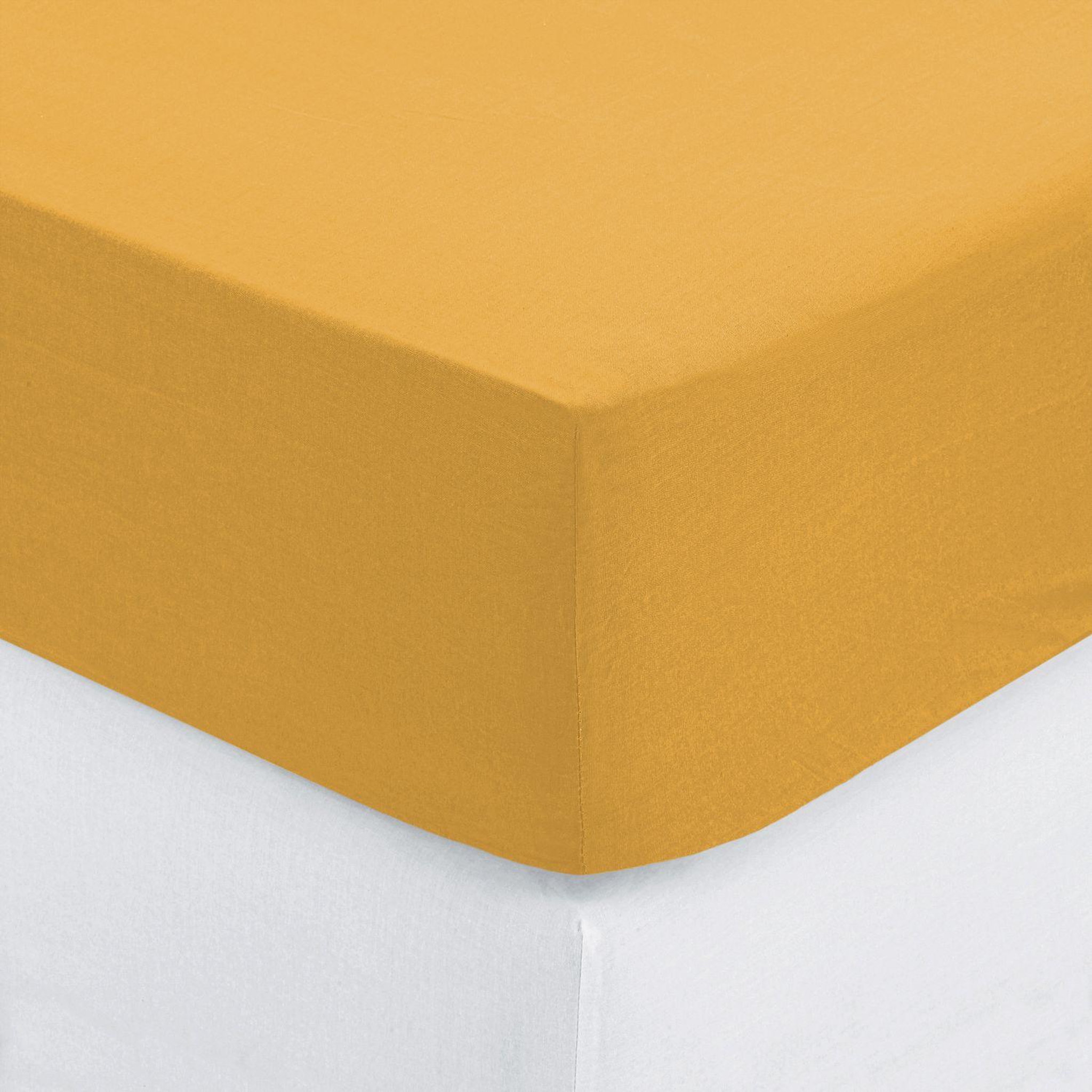 Voir la diapositive 2 : ATMOSPHERA Drap housse bonnet 30 cm 100% coton 2 places
