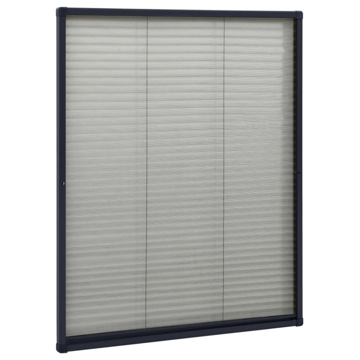 VIDAXL Moustiquaire plissee pour fenetre Aluminium Anthracite 60x80 cm