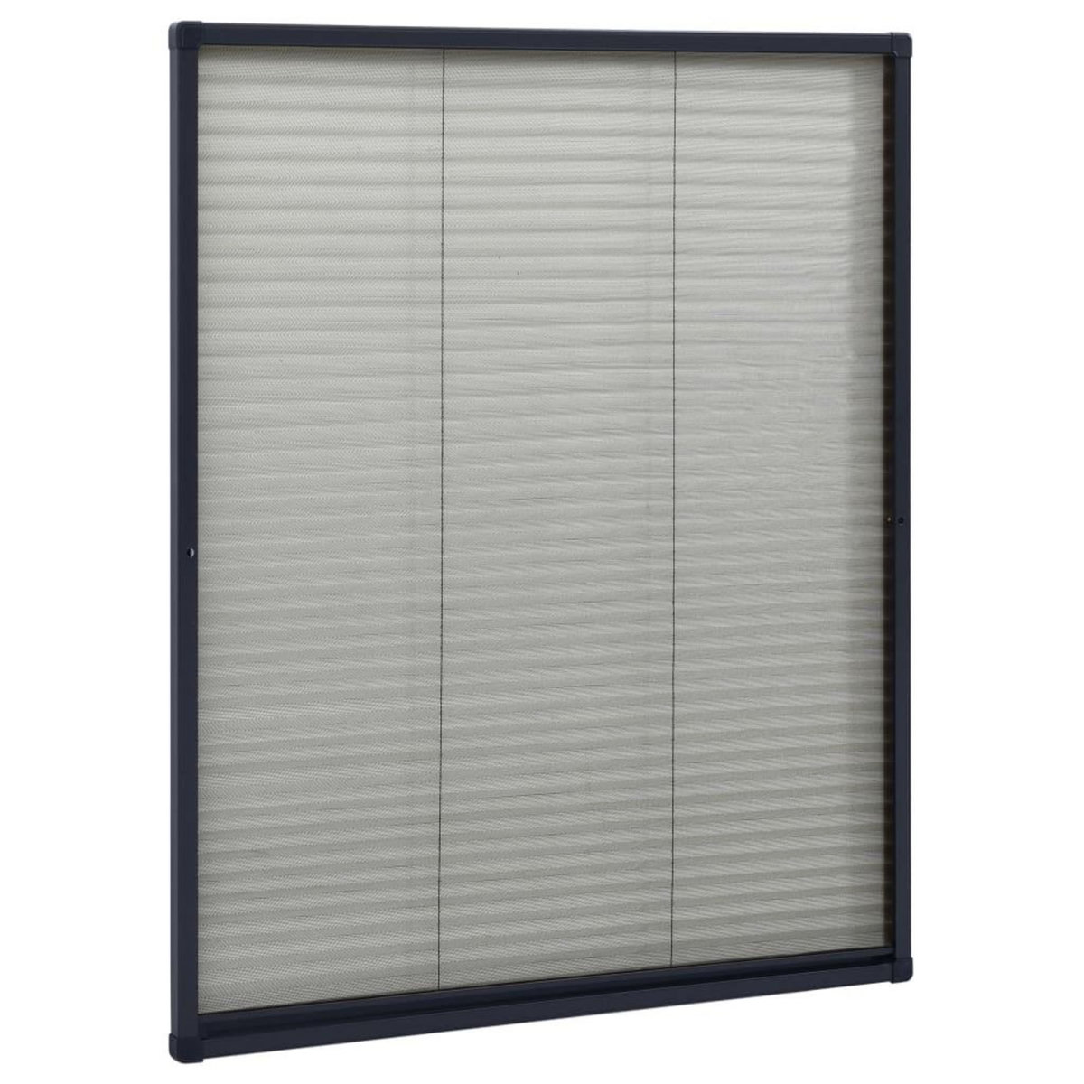 VIDAXL Moustiquaire plissee pour fenetre Aluminium Anthracite 60x80 cm