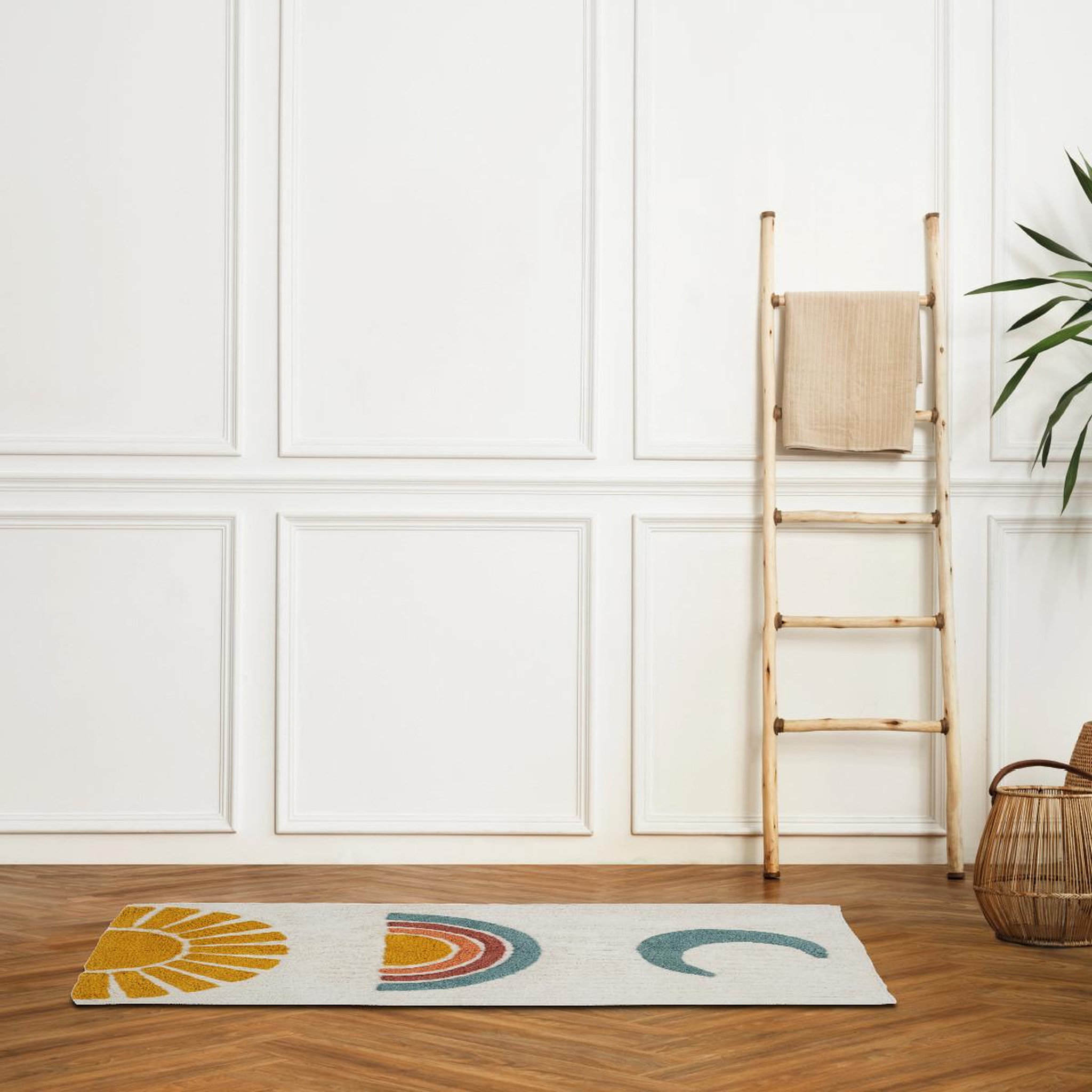 Voir la diapositive 2 : GUY LEVASSEUR Tapis déco enfant en coton tufté 60x120cm
