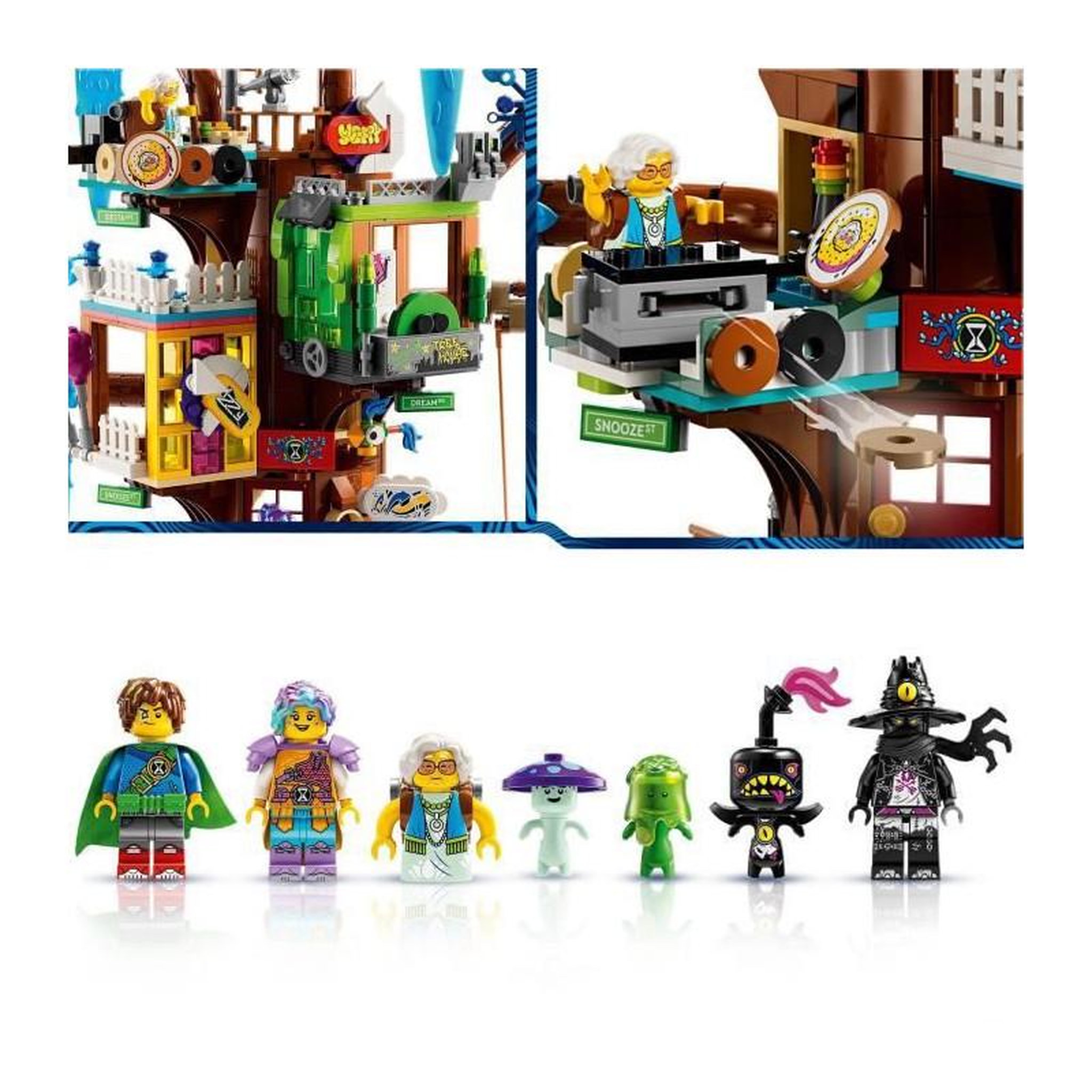 Voir la diapositive 4 : LEGO LEGO DREAMZzz 71461 La Cabane Fantastique dans l'Arbre, Jouet, avec Minifigurines Mateo et Izzie