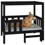 Voir la diapositive 4 : VIDAXL Lit pour chien Noir 95,5x73,5x90 cm Bois de pin solide