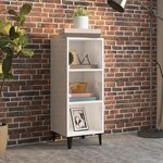 VIDAXL Buffet Blanc brillant 34,5x32,5x90 cm Bois d'ingenierie