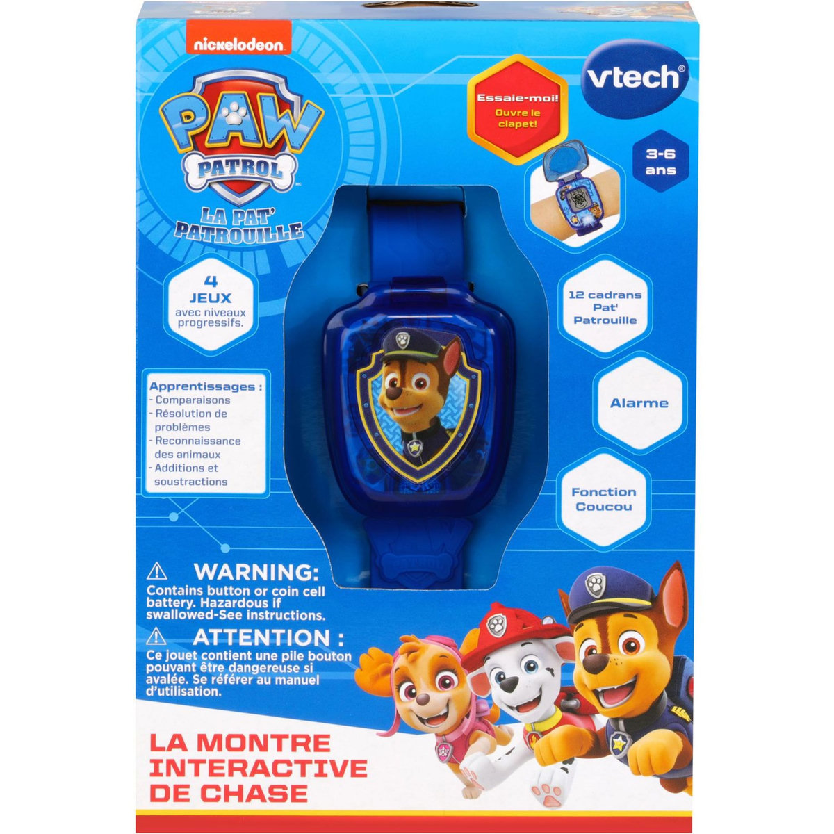 VTECH Pat patrouille - La montre-Jeu interactive de Chase