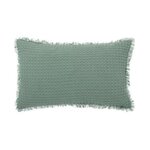 ATMOSPHERA Coussin Nid d'Abeille  Widdy  30x50cm Vert Céladon