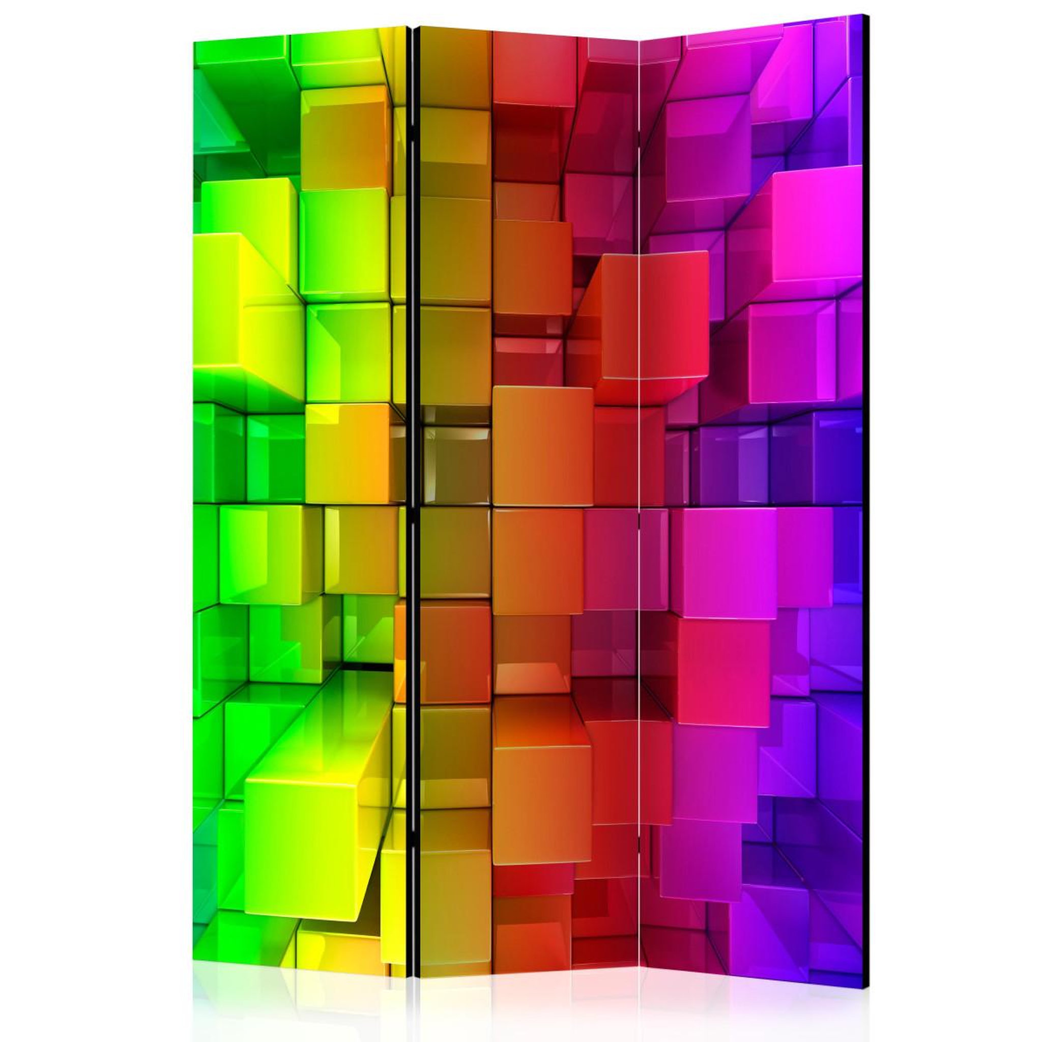 Paris Prix Paravent 3 volets  colour jigsaw  135x172cm