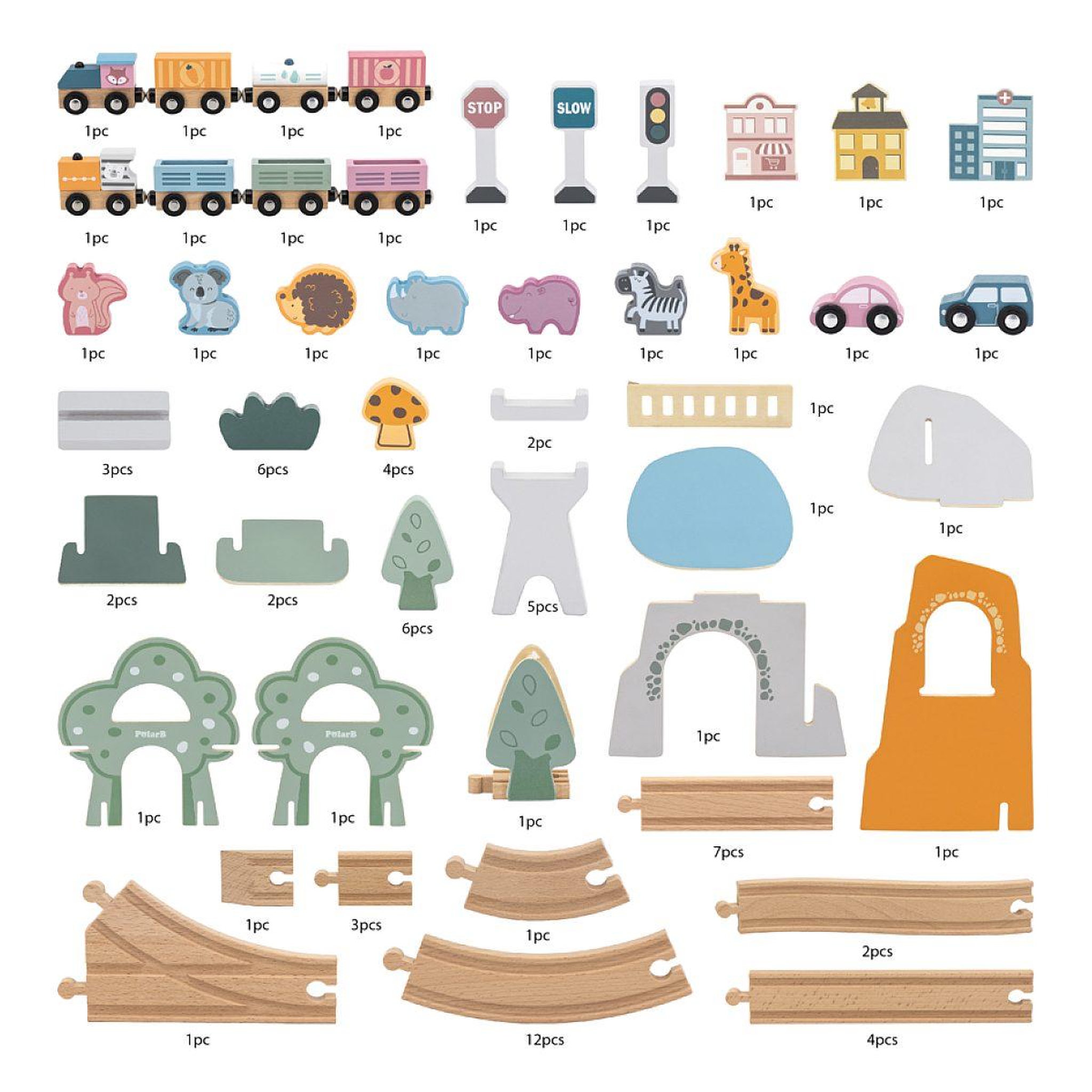 Voir la diapositive 2 : VIGA 44067 polarb circuit de train 92 pcs