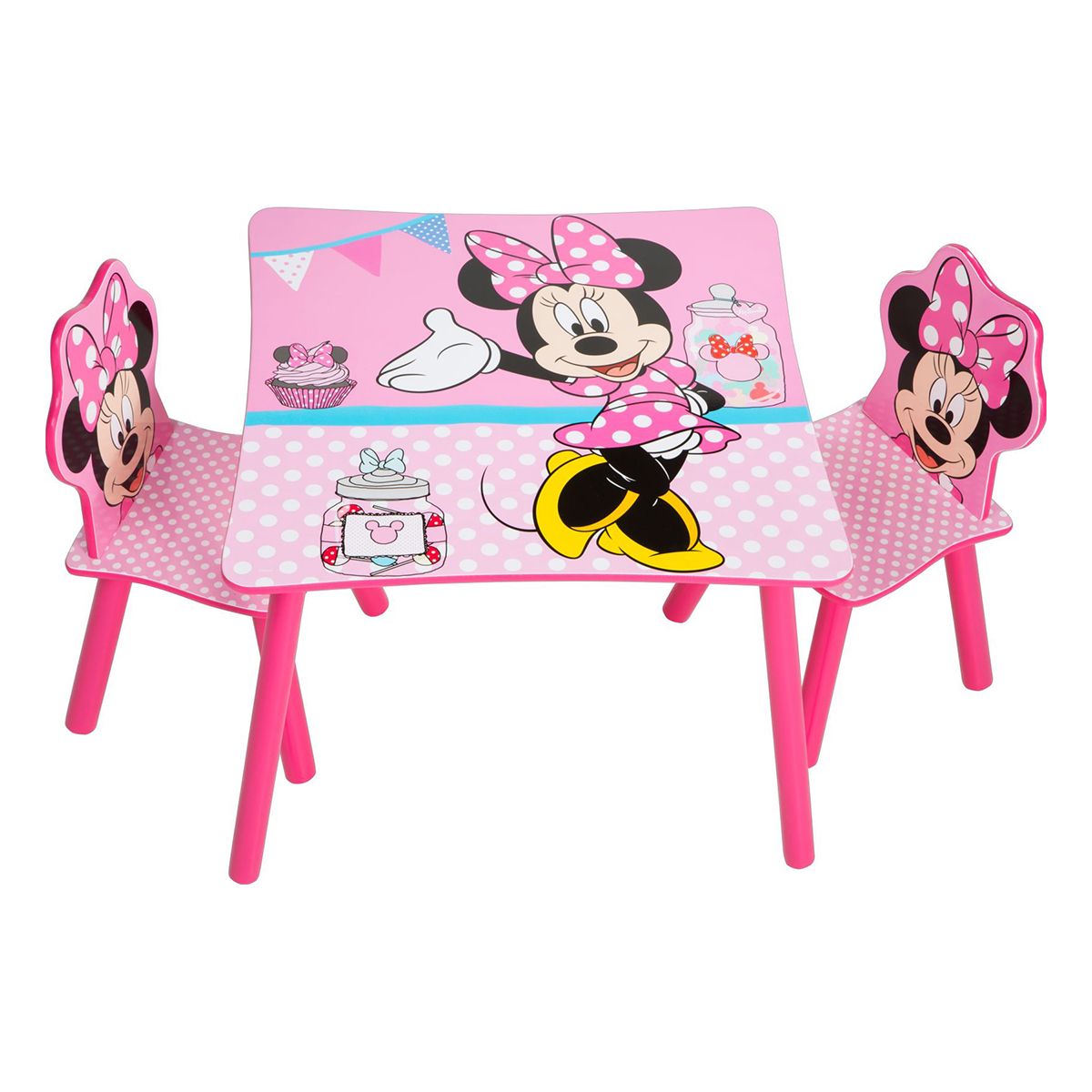 MINNIE Minnie Mouse - Ensemble table et 2 chaises pour enfants