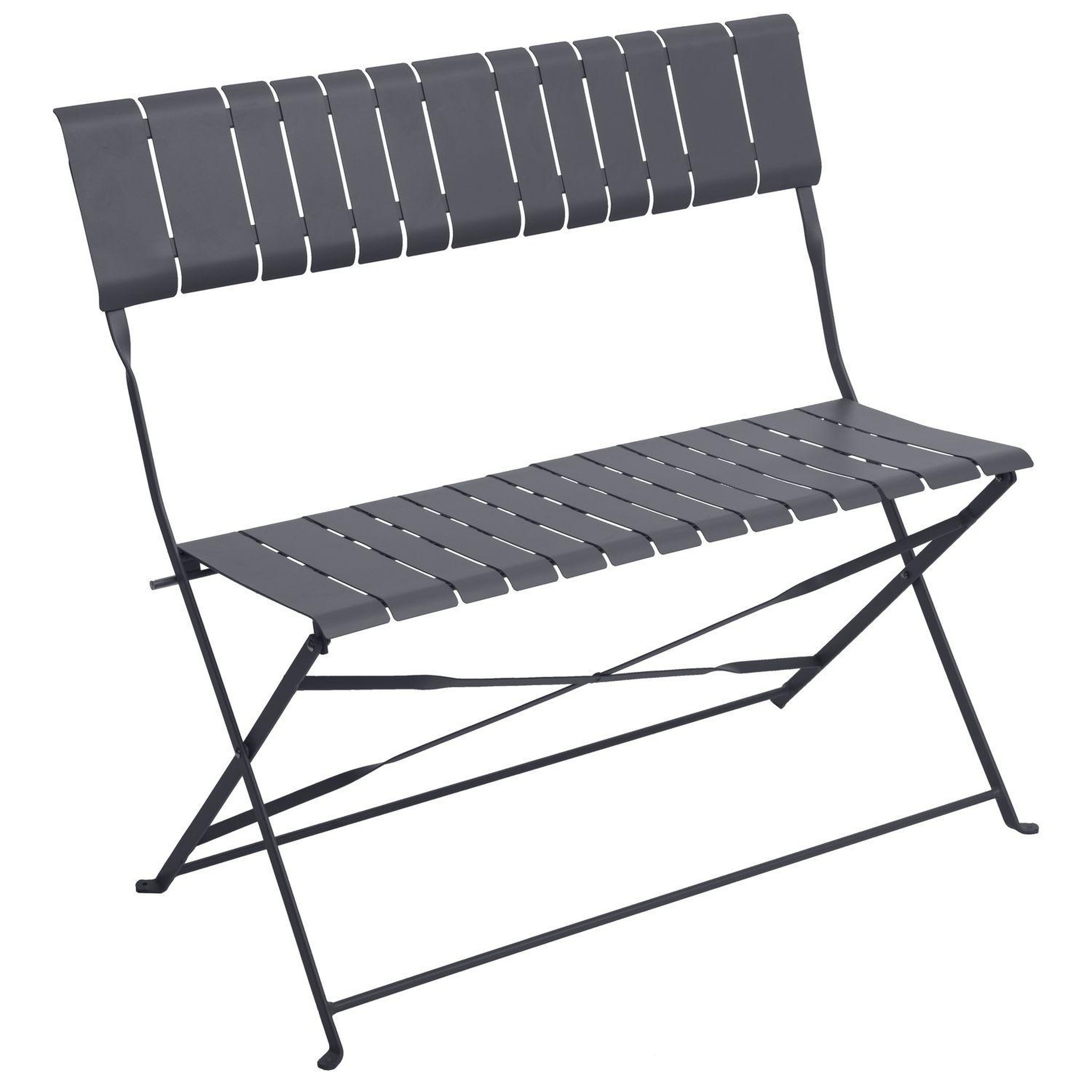 Voir la diapositive 1 : HESPERIDE Banc de jardin pliable Nasca - L. 90 x H. 86 cm