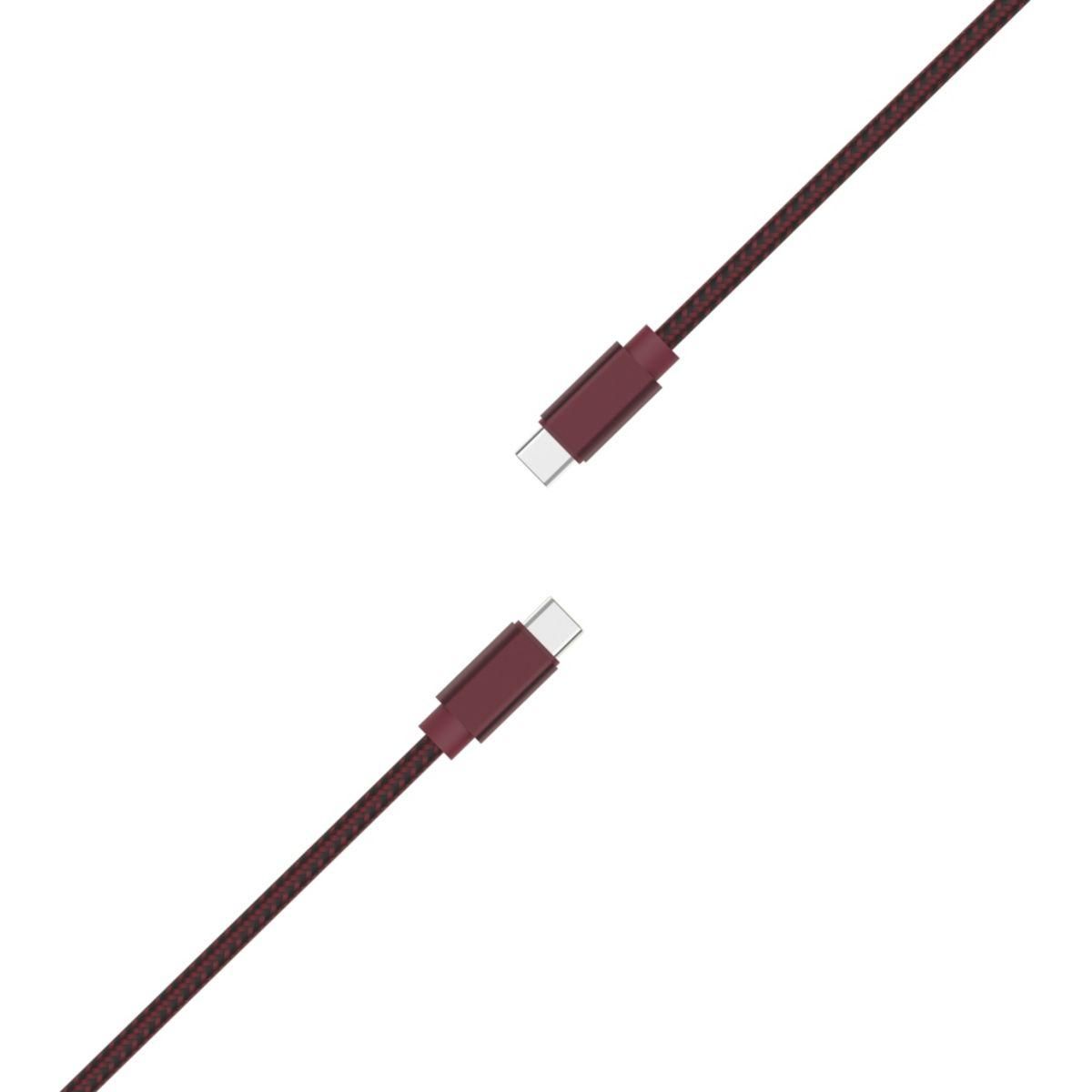ADEQWAT Câble USB C vers USB-C Dark Red 2m