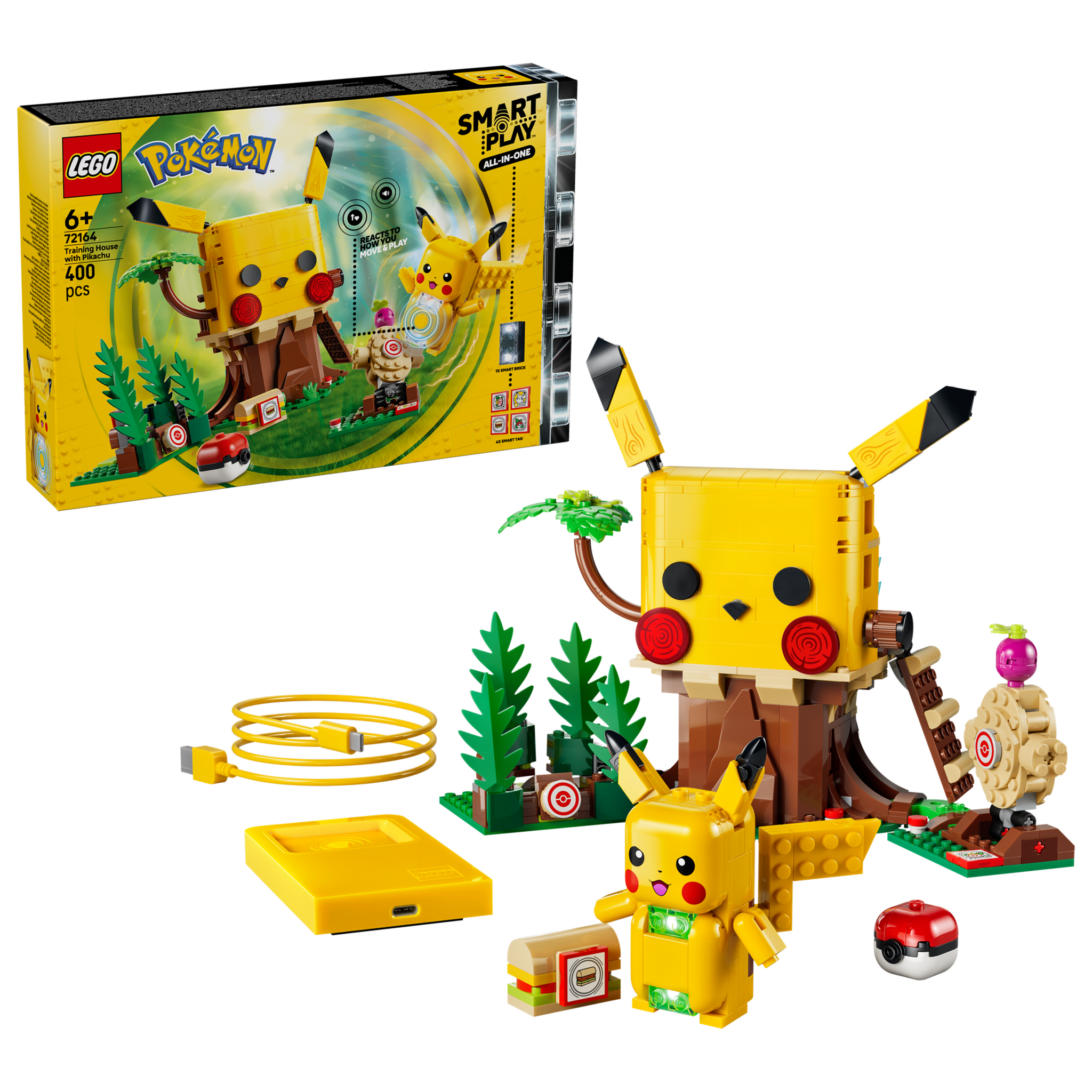 Voir la diapositive 2 : LEGO Lego pokémon 72164 pikachu et cabane d'entraînement  dès 6 ans