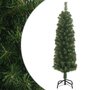 Voir la diapositive 1 : VIDAXL Sapin de Noël artificiel mince avec support vert 150 cm PVC