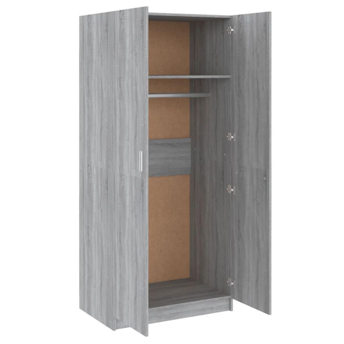 VIDAXL Garde-robe Sonoma gris 80x52x180 cm Bois d'ingenierie
