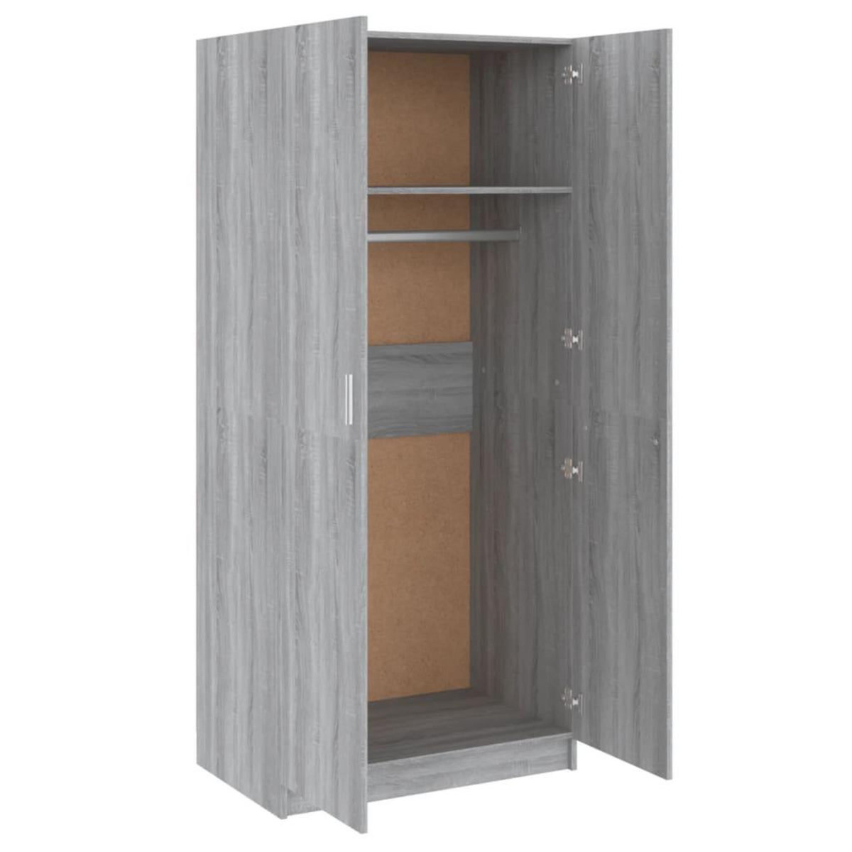 VIDAXL Garde-robe Sonoma gris 80x52x180 cm Bois d'ingenierie
