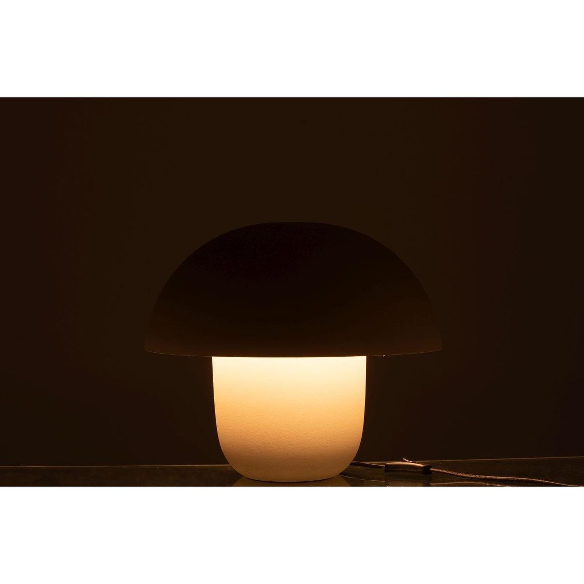 Voir la diapositive 4 : J-LINE Lampe à poser en métal  merle  35cm grège