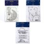  7 Tampons transparents Le Petit Prince et La lune + Astéroïd + Boa Elephant