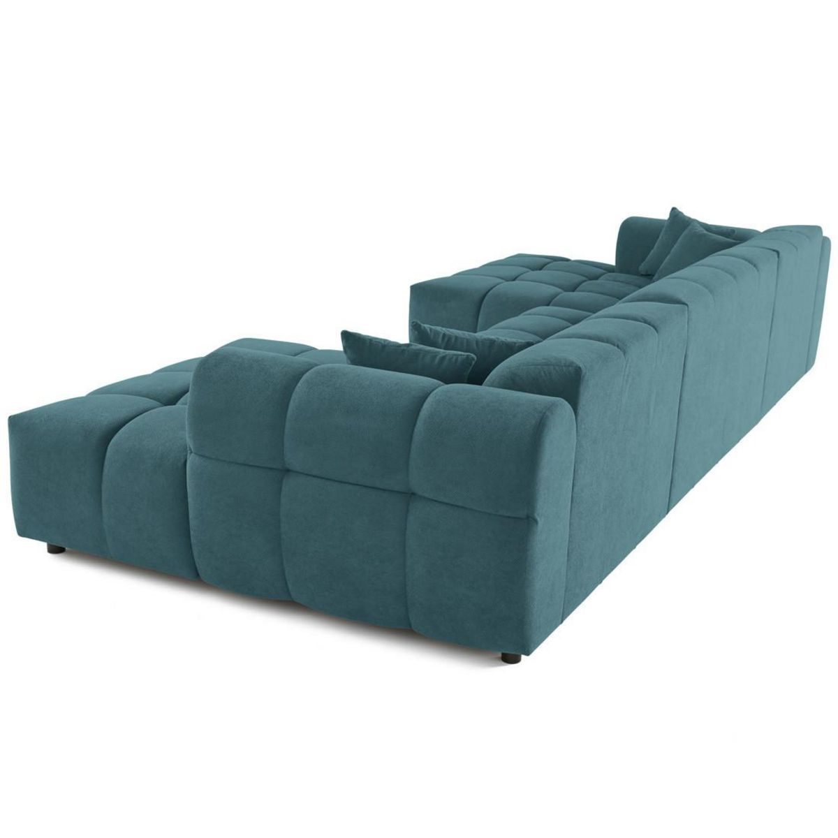 LISA DESIGN Jake - canapé déhoussable d'angle gauche 5 places en velours