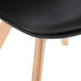 Voir la diapositive 4 : TOILINUX Lot de 4 chaises design scandinave BAYA