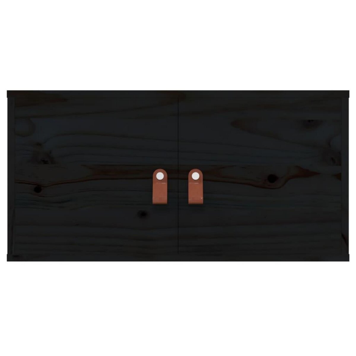 VIDAXL Armoire murale Noir 60x30x30 cm Bois de pin massif