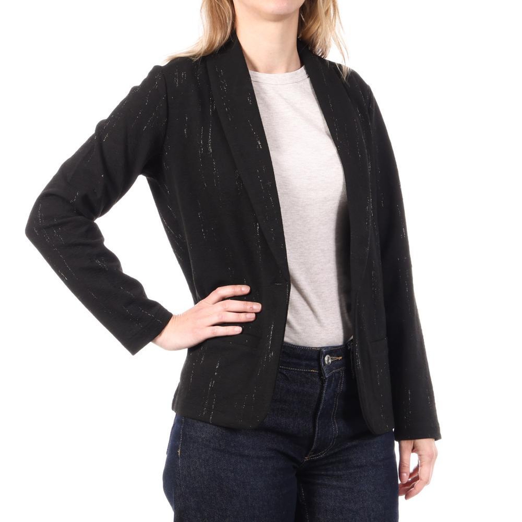SUN VALLEY Blazer Noir Femme Sun Valley YGBO. Coloris disponibles : Noir