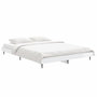 Voir la diapositive 3 : VIDAXL Cadre de lit sans matelas blanc brillant 135x190 cm