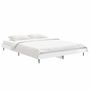 Voir la diapositive 3 : VIDAXL Cadre de lit sans matelas blanc brillant 135x190 cm