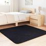 Voir la diapositive 3 : VIDAXL Tapis shaggy a poils longs NAVARRA noir 120x120 cm polyester