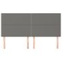 Voir la diapositive 3 : VIDAXL Tetes de lit 4 pcs Gris clair 90x5x78/88 cm Tissu