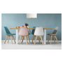 Voir la diapositive 2 : Lot de 6 chaises mix couleurs style scandinave pieds bois massif ODDA