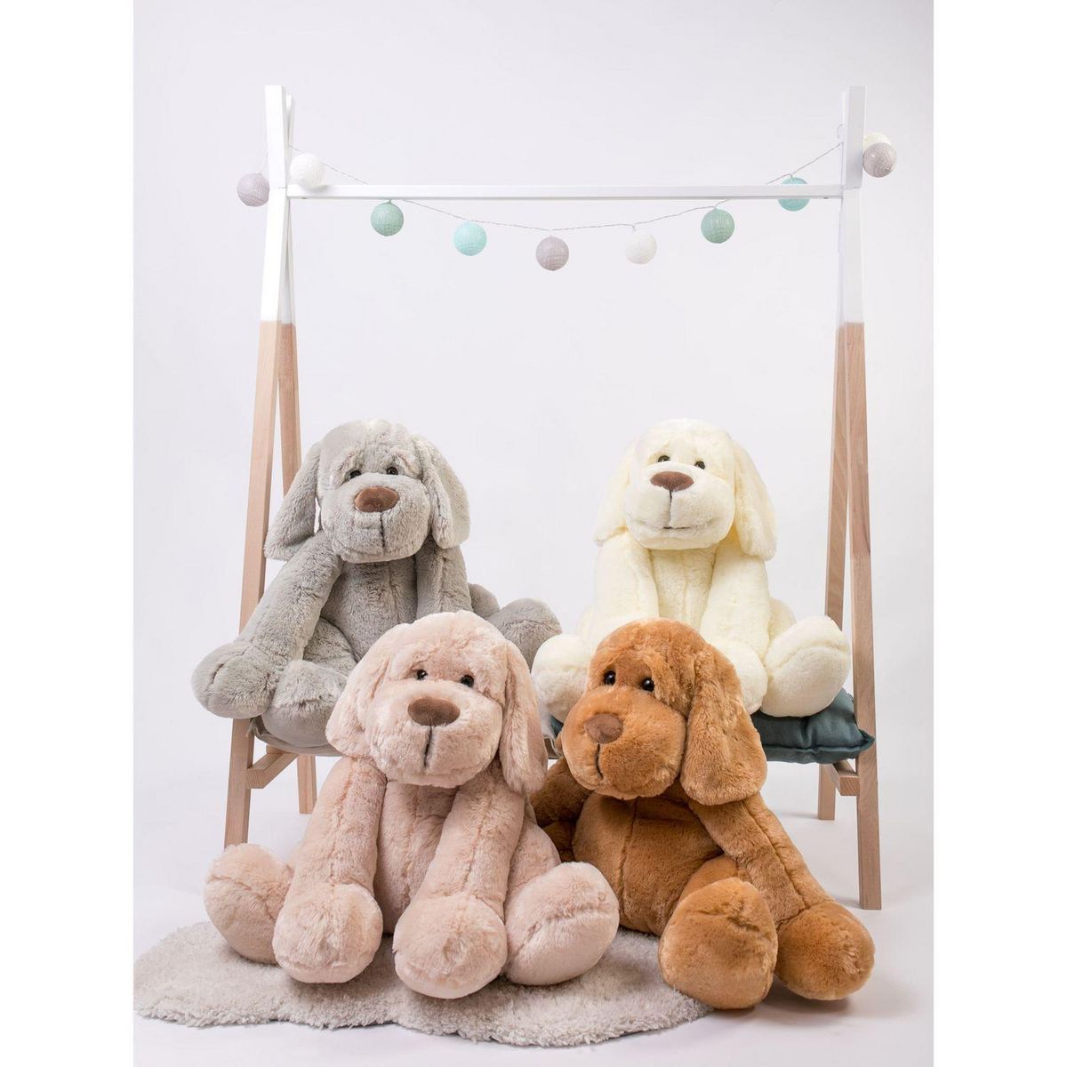 GIPSY Peluche Chien Flatoutou - Blanc