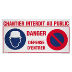 NOVAP Panneau Spécial Chantier En Plastique