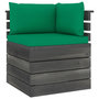Voir la diapositive 4 : VIDAXL Salon palette de jardin 5 pcs avec coussins Bois de pin massif