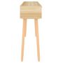 Voir la diapositive 4 : VIDAXL Table console Marron 105x30x75cm Bois massif pin /rotin naturel