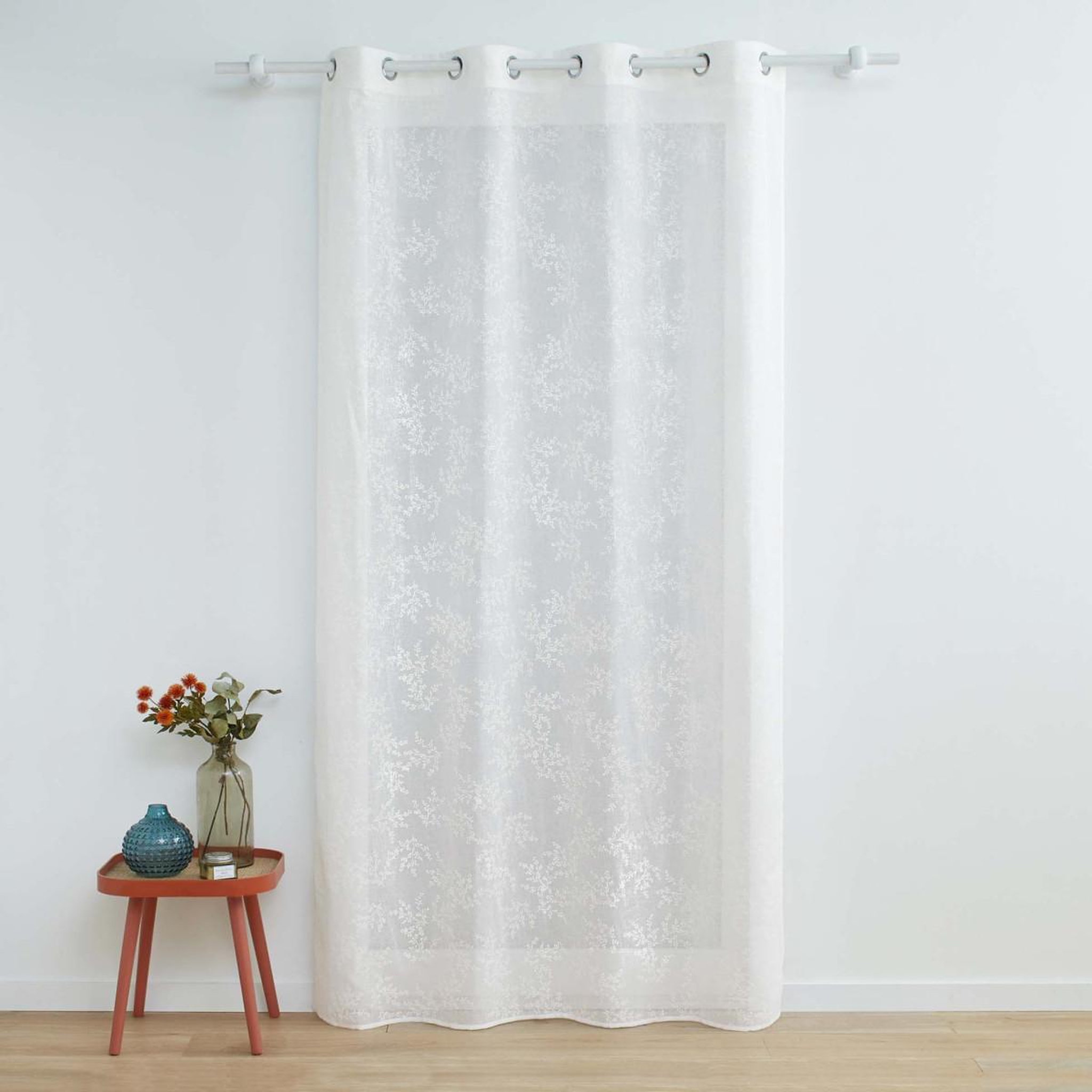 Voir la diapositive 4 : Douceur d'Intérieur Rideau voilage à œillets  karla  140x280cm blanc