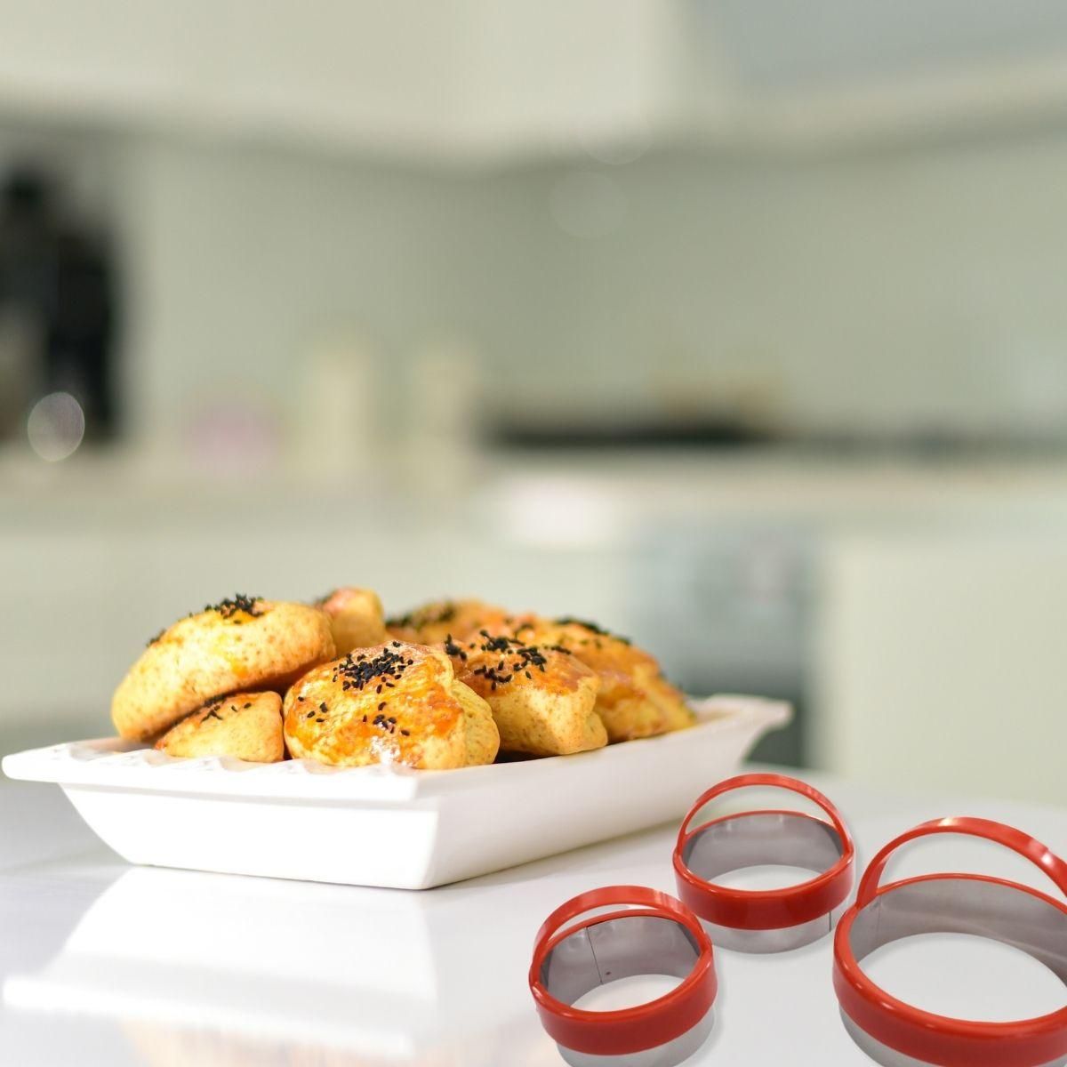 ZENKER Lot de 3 emporte-pièces ronds avec poignée Zenker Emporte-pièces