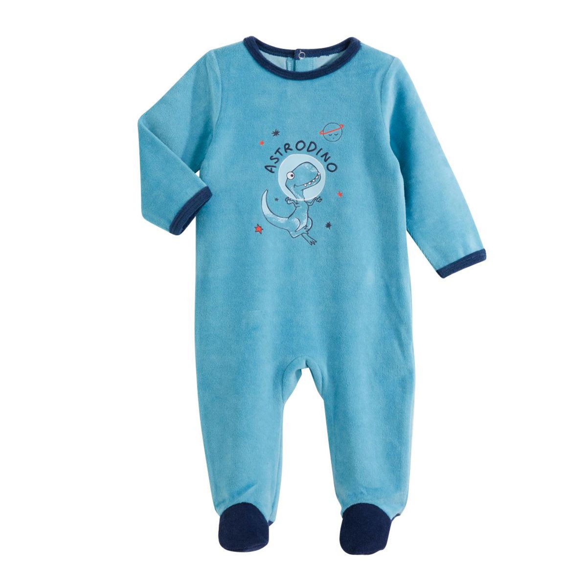 IN EXTENSO Dors bien velours dino bébé garçon