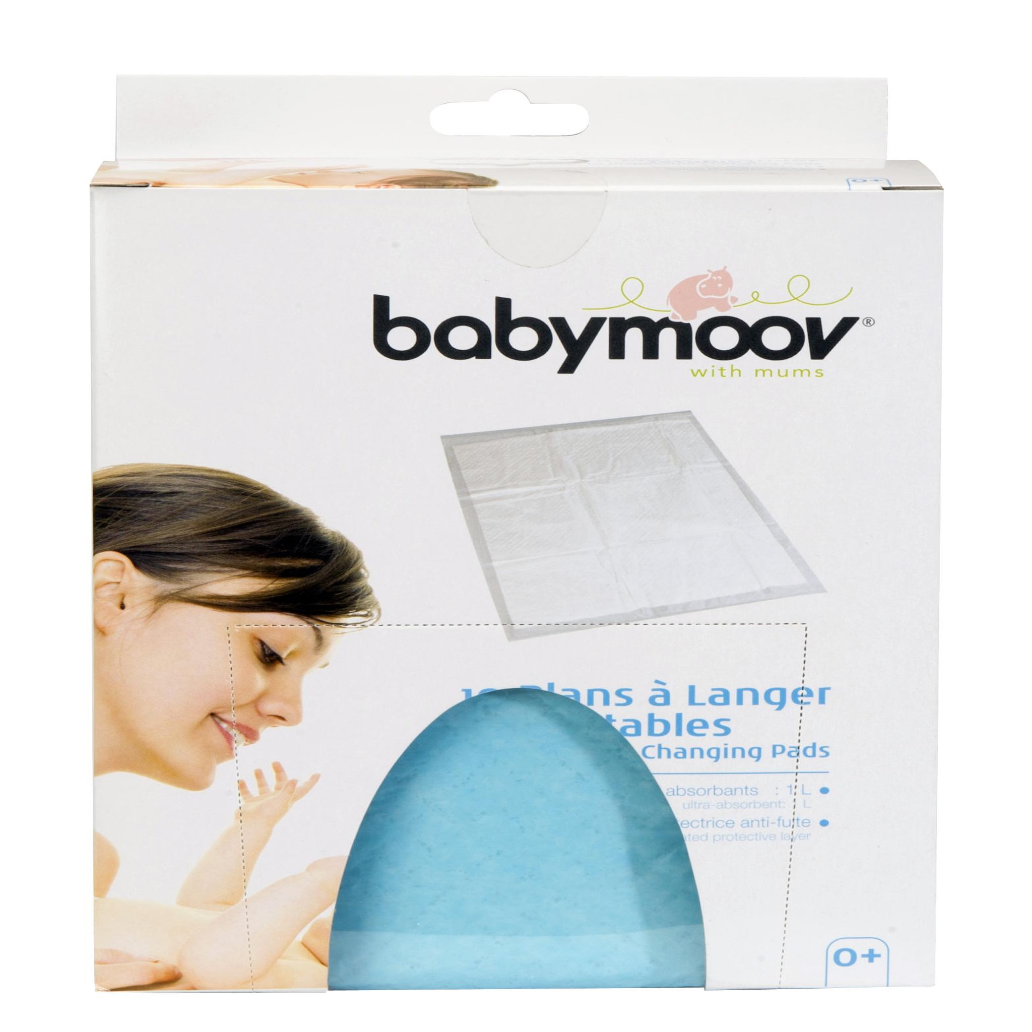 Voir la diapositive 3 : BABYMOOV Plan à langer jetables (x10) Babymoov - Ultra absorbant - Dès la naissance